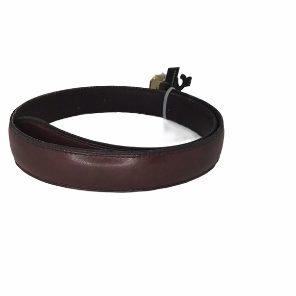BURGUNDY genuine leather belt - Picture 5 of 7